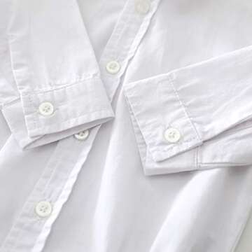 MOMOLAND Infant Baby Boys Plaid Bodysuit Woven Shirt Button Up Long Sleeves Navy (White, 6-9 Months)