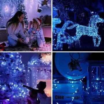 Rivokeer 12 Pack Fairy Lights Battery Operated String Lights，7FT 20LED Waterproof Silver Wire Christmas Lights Outdoor,Firefly Mini Lights for Bedroom Party Birthday Wedding Indoor Decorations.
