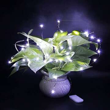 Rivokeer 12 Pack Fairy Lights Battery Operated String Lights，7FT 20LED Waterproof Silver Wire Christmas Lights Outdoor,Firefly Mini Lights for Bedroom Party Birthday Wedding Indoor Decorations.