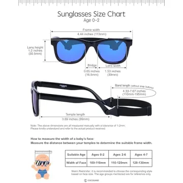 Top Polarized Sunglasses for Babies Age 0-24 Months