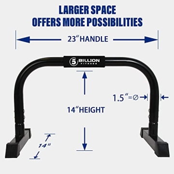 Collapsible Parallette Bars 660lbs Support No Wobble Home Gym