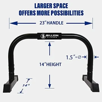 Collapsible Parallette Bars 660lbs Support No Wobble Home Gym
