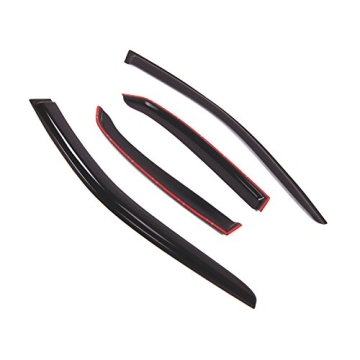 Tuningpros Custom-fit Window Visors for 1999-2006 Volvo S80 - Smoke Rain Guards