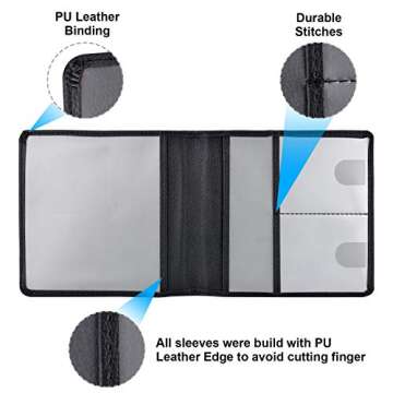 Cacturism Car Registration and Insurance Holder, Vehicle Glove Box Car Organizer Men Women Wallet Ac...