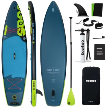SEASEESUP Inflatable Stand Up Paddle Board - Ultimate Water Adventure Kit