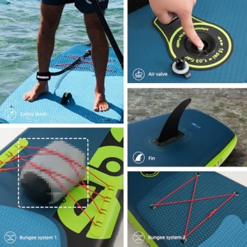 SEASEESUP Inflatable Paddle Board with Accessories