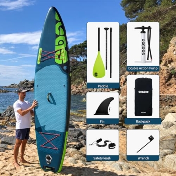 SEASEESUP Inflatable Paddle Board with Accessories