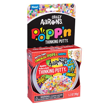 Crazy Aaron's Non-Toxic Poke'N Dots Thinking Putty 4" Tin