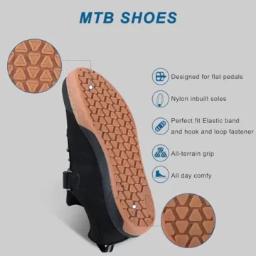 SANDUGO Men's Lightweight Waterproof MTB Shoes