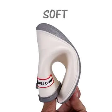 Tree Grandpa Toddler Rain Boots Baby Kids Easy-on Rain shoes Children Waterproof Shoes for Boys Girls(1-6 Years)