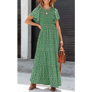PRETTYGARDEN Casual Floral Maxi Dress for Summer Style