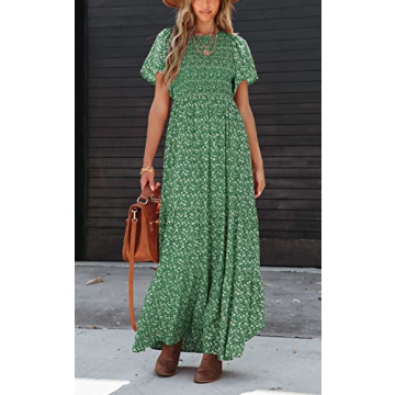 PRETTYGARDEN Casual Floral Maxi Dress for Summer Style
