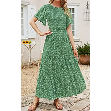 PRETTYGARDEN Casual Floral Maxi Dress for Summer Style