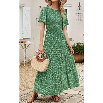 PRETTYGARDEN Casual Floral Maxi Dress for Summer Style