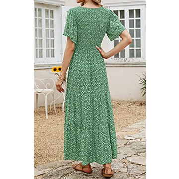 PRETTYGARDEN Casual Floral Maxi Dress for Summer Style