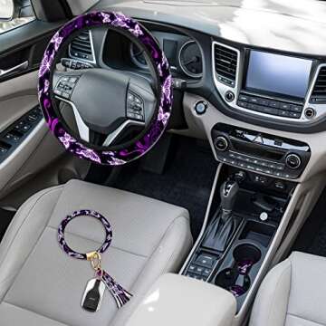 Elegant Butterfly Car Accessories Set for Women