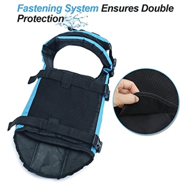 VIVAGLORY Dog Life Vest with Handle & Buoyancy for Safety