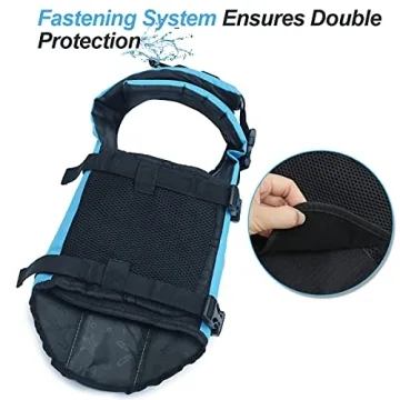 VIVAGLORY Dog Life Vest with Handle & Buoyancy for Safety