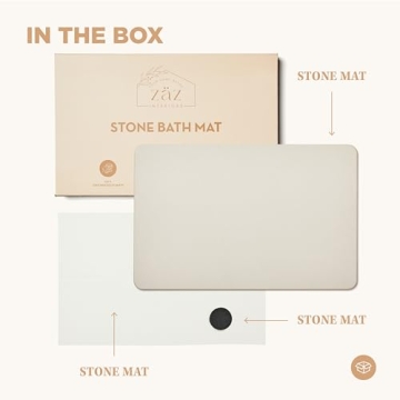 Stylish Quick Drying Stone Bath Shower Mat for All Ages