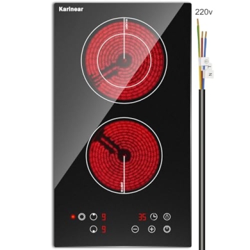 Karinear 2 Burner Electric Cooktop - Safe & Powerful Cooking Solution