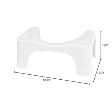 Squatty Potty 7 Inch White Toilet Stool for Better Comfort