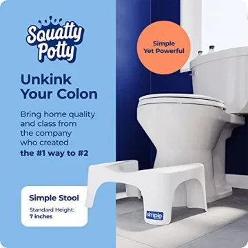 Squatty Potty 7 Inch White Toilet Stool for Better Comfort