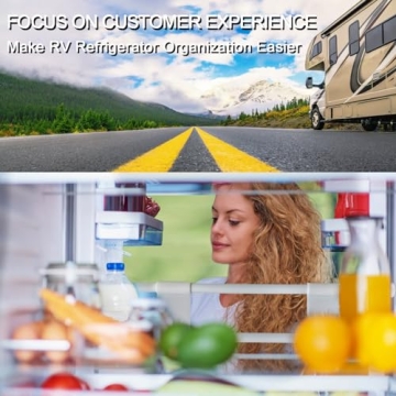 Reggory 4 Sets Double RV Refrigerator Bars for Secure Storage