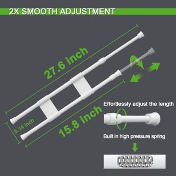 Reggory RV Refrigerator Bars 4 Sets Adjustable Non-Slip