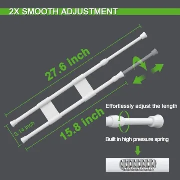 Reggory RV Refrigerator Bars 4 Sets Adjustable Non-Slip