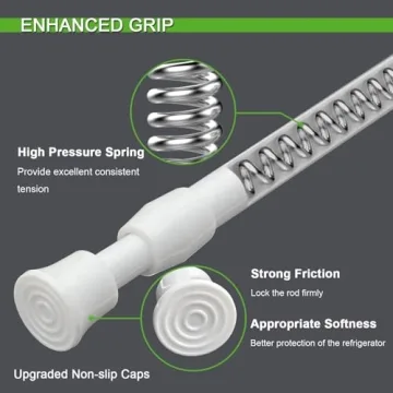 Reggory RV Refrigerator Bars 4 Sets Adjustable Non-Slip