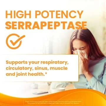 Doctor's Best Serrapeptase for Healthy Sinuses and Joints