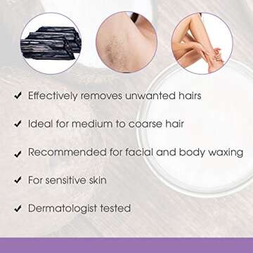 Satin Smooth Silver Tourmaline Hair Removal Wax 14oz.