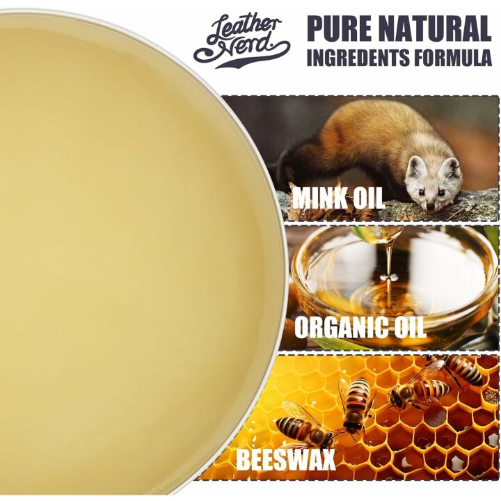 Mink Oil Leather Conditioner - All-Natural 4.23 Oz Kit