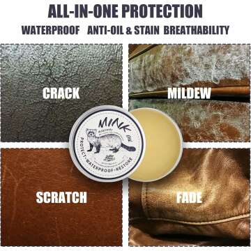 Mink Oil Leather Conditioner - All-Natural 4.23 Oz Kit