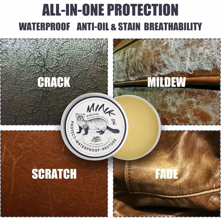 Mink Oil Leather Conditioner - All-Natural 4.23 Oz Kit