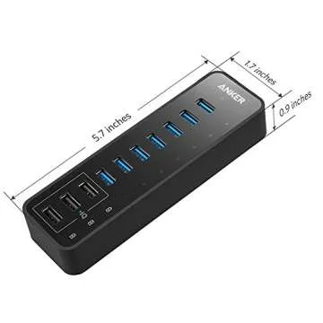 Anker 10-Port USB 3.0 Hub with Fast Charging Ports