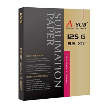 A-SUB Sublimation Paper for Bright, Vivid Prints