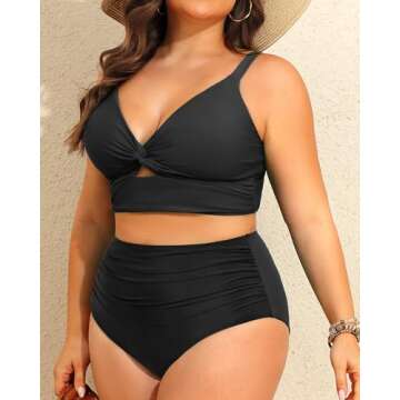 Stylish Plus Size Two Piece Bathing Suits for Women