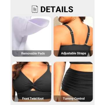 Stylish Plus Size Two Piece Bathing Suits for Women