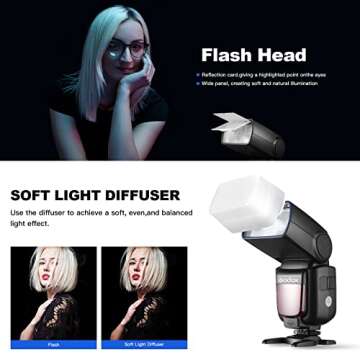 Godox Thinklite TT600S GN60 Built-in 2.4G Wireless X System Flash Speedlite Compatible for Sony Multi Interface MI Shoe Cameras