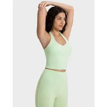 icyzone Halter Sports Bra for Women - Comfortable & Stylish