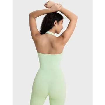 icyzone Halter Sports Bra for Women - Comfortable & Stylish