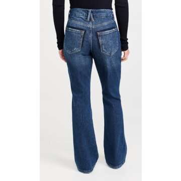 Good American Women's Good Petite Boot Jeans, Indigo704, Blue, 24