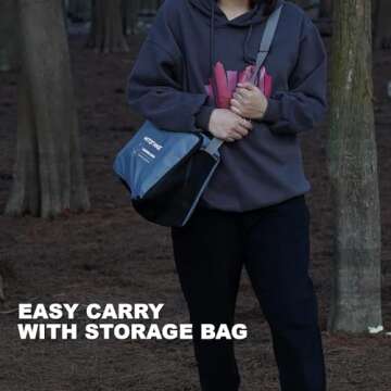 HITORHIKE Camping Chair with Nylon Mesh and Comfortable Headrest Ultralight High Back Folding Portab...