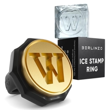 Berlinzo Ice Stamp Ring – Create Unique Ice Cubes for Drinks
