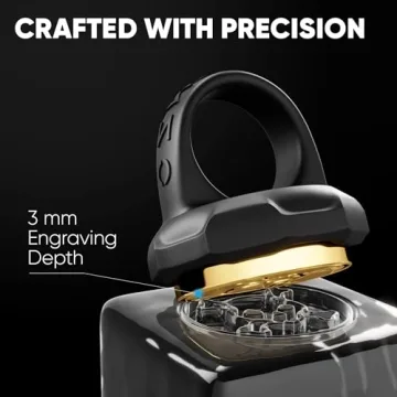 Custom W Letter Ice Stamp for Elegant Drinks