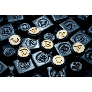 Custom W Letter Ice Stamp for Elegant Drinks