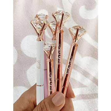 Elegant Diamond Pens for Bridesmaid Proposals & Favors