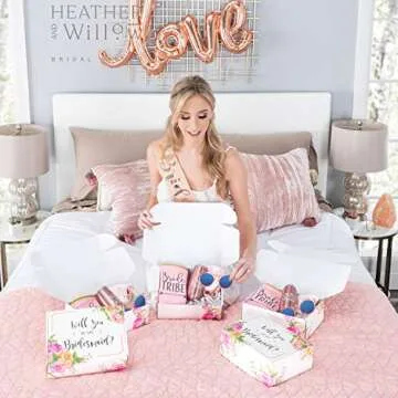 Elegant Diamond Pens for Bridesmaid Proposals & Favors