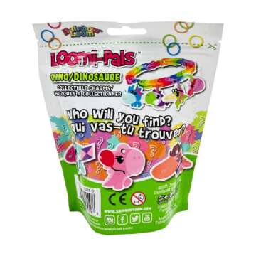Rainbow Loom® Loomi-Pals Dino Collectible, Features 30 Mystery Cute Dino Themed Charms and 600 Colo...